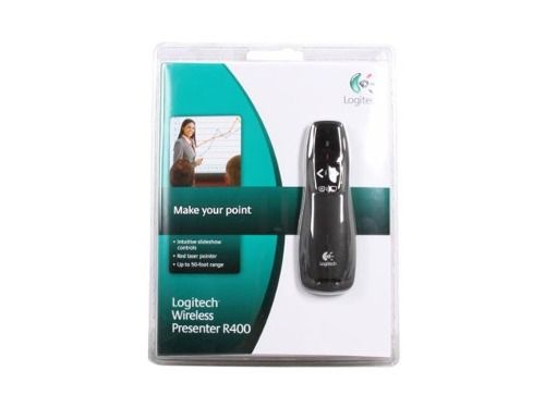 Пульт бездротовий Logitech R400 (910-001356) Black USB 910-001356 фото