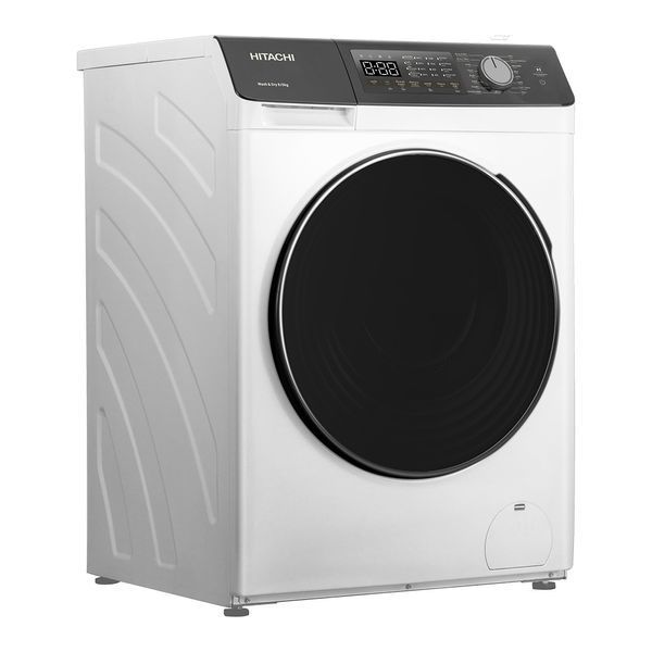Прально-сушильна машина Hitachi фронтальна, 8(5)кг, 1400, A, 60см, дисплей, пара, інвертор, білий BD-D802HVOW фото