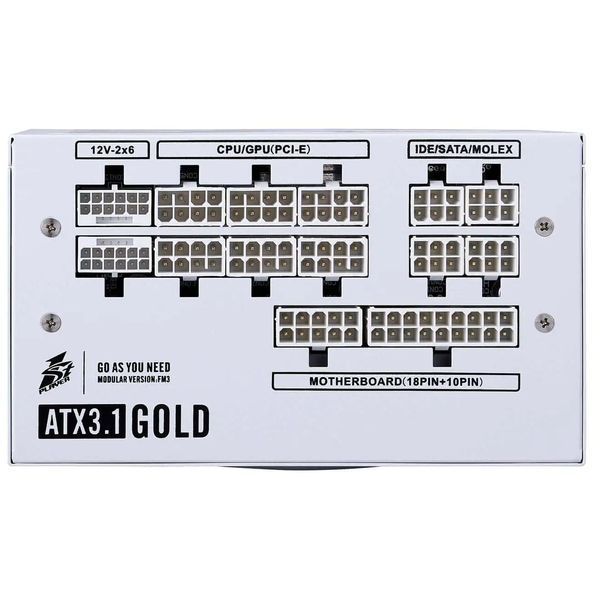 Блок живлення 1stPlayer HA-1200BA4 1200W White (NGDP-GLD-1200-WH-EU) NGDP-GLD-1200-WH-EU фото