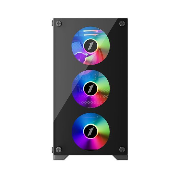 Корпус 1stPlayer X2-M-BK-4F1 Black без БЖ X2-M-BK-4F1 фото