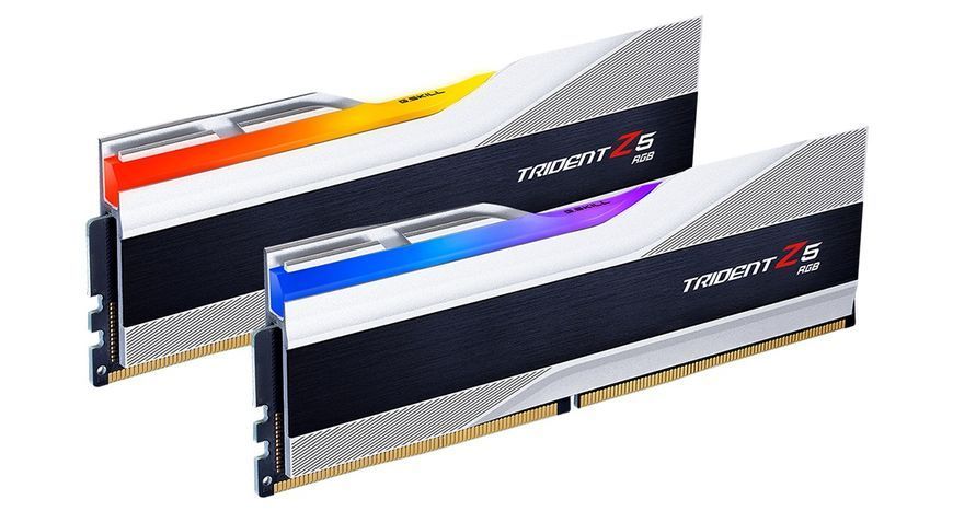Модуль пам`ятi DDR5 2x16GB/6800 G.Skill Trident Z5 RGB Silver (F5-6800J3445G16GX2-TZ5RS) F5-6800J3445G16GX2-TZ5RS фото