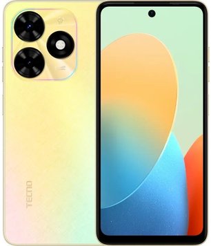 Смартфон Tecno Spark Go 2024 (BG6) 4/128GB Dual Sim Alpenglow Gold (4894947018091) 4894947018091 фото