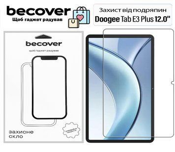 Захисне скло BeCover для Doogee Tab E3 Plus 12.0" (713714) 713714 фото