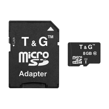 Карта пам`ятi MicroSDHC 8GB UHS-I Class 10 T&G + SD-adapter (TG-8GBSD10U1-01) TG-8GBSD10U1-01 фото