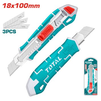 Ніж TOTAL THT522136 висувне лезо 18x100мм, довжина 167мм THT522136 фото