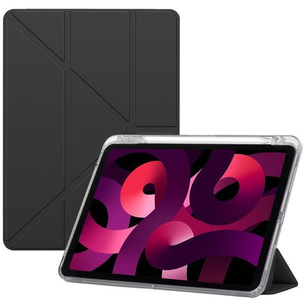 Чохол-книжка BeCover Ultra Slim Origami Transparent з кріпленням Apple Pencil для Apple iPad Air (4/5) 2020/2022 10.9" Black (711102) 711102 фото