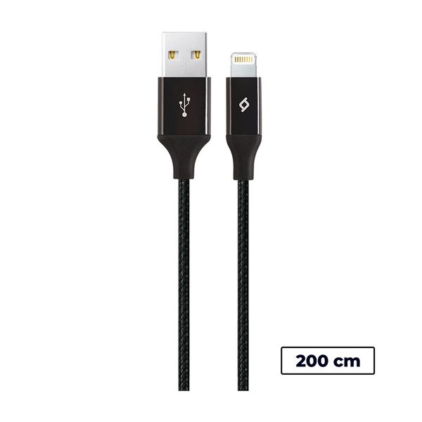 Кабель Ttec USB - Lightning (M/M), AlumiCable, 2 м, Black (2DK19S) 2DK19S фото