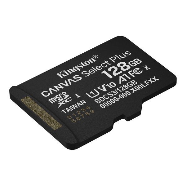 Карта пам`яті MicroSDXC 128GB UHS-I Class 10 Kingston Canvas Select Plus R150MB/s + SD-адаптер (SDCS3/128GB) SDCS3/128GB фото