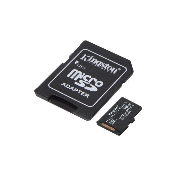 Карта пам`ятi MicroSDHC 16GB UHS-I/U3 Class 10 Kingston Industrial + SD-adapter (SDCIT2/16GB) SDCIT2/16GB фото