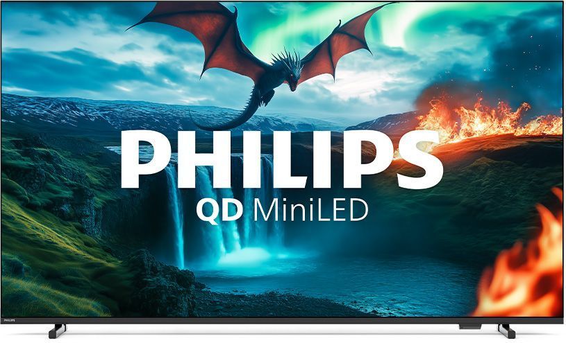 Телевізор 65" Philips MiniLED 4K 60Hz Smart Titan OS Black 65MLED820/12 фото