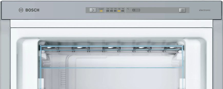 Морозильна камера Bosch, 176x60x65, 231л, 1дв., E, ST, нерж GSV33VIE0N фото