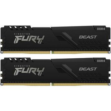 Модуль пам`ятi DDR4 2x16GB/3200 Kingston Fury Beast Black (KF432C16BB1K2/32) KF432C16BB1K2/32 фото