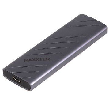 Зовнішня кишеня Maxxter M.2 NVMe PCIe, USB 3.2 Type-C, Metal, Black (EHDE-2280S-01) EHDE-2280S-01 фото