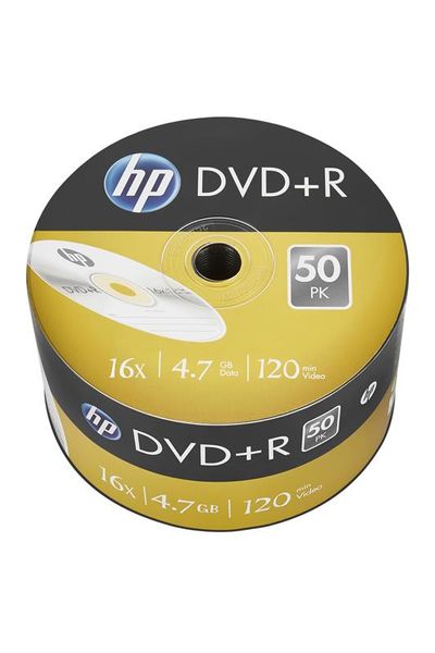 Диски DVD+R HP (69305 /DRE00070-3) 4.7GB 16x, без шпинделя, 50 шт 69305 /DRE00070-3 фото