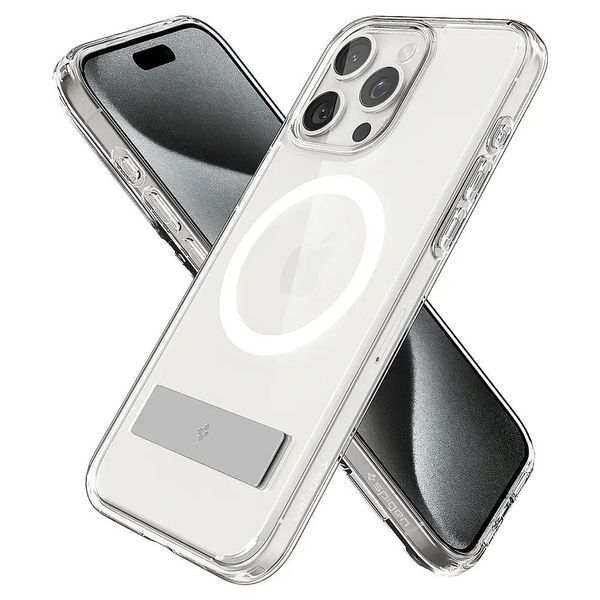 Чохол-накладка Spigen Slim Armor Essential S with MagFit для Apple iPhone 15 Pro Crystal Clear (ACS06477) ACS06477 фото