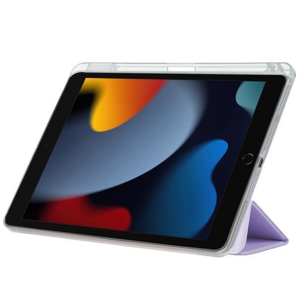 Чохол-книжка BeCover Ultra Slim Origami Transparent з кріпленням Apple Pencil для Apple iPad Air (4/5) 2020/2022 10.9" Purple (711105) 711105 фото