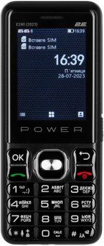 Мобiльний телефон 2E E240 2023 Dual Sim Black (688130251068) 688130251068 фото