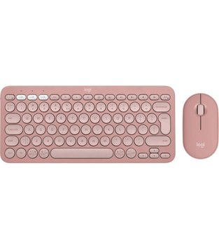 Комплект (клавіатура, миша) бездротовий Logitech Pebble 2 Combo Rose (920-012241) 920-012241 фото