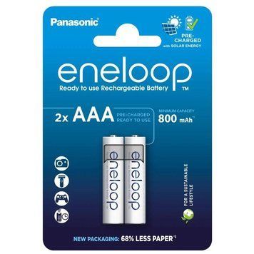 Акумулятори Panasonic Eneloop AAA/HR03 NI-MH 800 mAh BL 2 шт BK-4MCDE/2CP фото