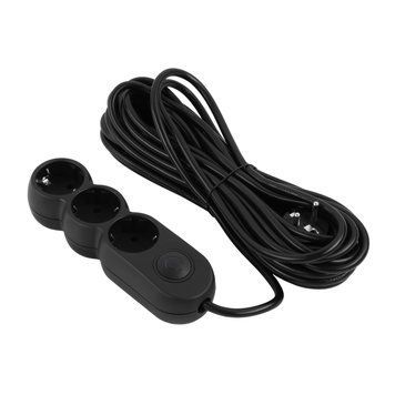 Фільтр живлення 2E (2E-U03VES10MBK) 3 розетки, 10 м, Black 2E-U03VES10MBK фото