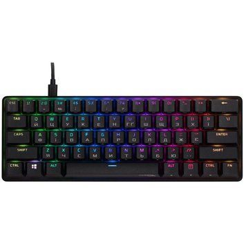 Клавіатура HyperX Alloy Origins 60 Red RGB UA Black (4P5N4AA) 4P5N4AA фото