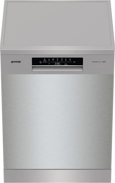 Посудомийна машина Gorenje, 16компл., A+++, 60см, дисплей, 3 кошика, AquaStop, сірий GS643E90X фото
