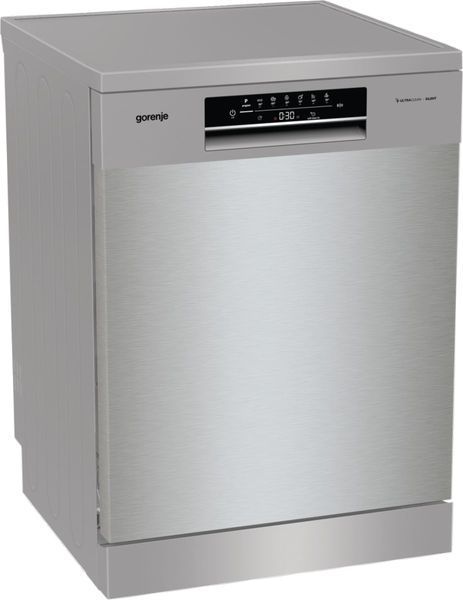 Посудомийна машина Gorenje, 16компл., A+++, 60см, дисплей, 3 кошика, AquaStop, сірий GS643E90X фото
