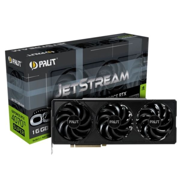 Відеокарта GF RTX 4070 Super 12GB GDDR6X JetStream OC Palit (NED407ST19K9-1043J) NED407ST19K9-1043J фото