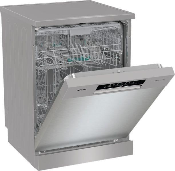 Посудомийна машина Gorenje, 16компл., A+++, 60см, дисплей, 3 кошика, AquaStop, сірий GS643E90X фото