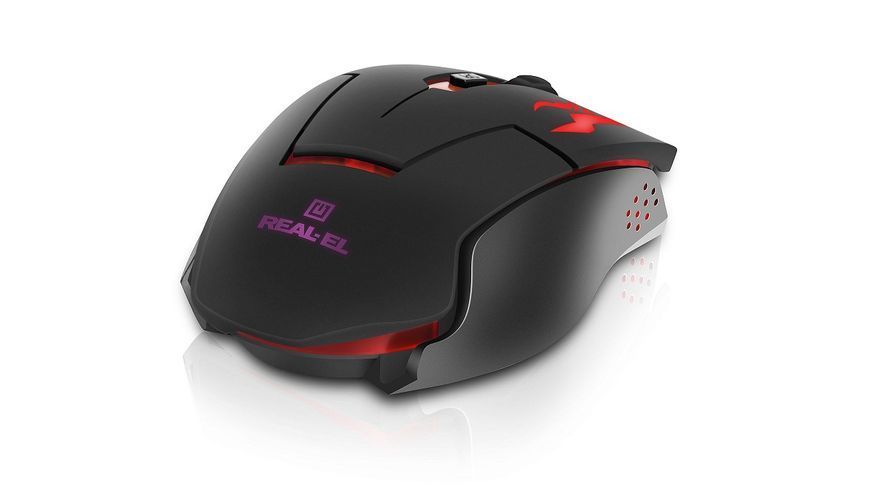 Миша REAL-EL RM-520 Gaming Black (EL123200020) EL123200020 фото