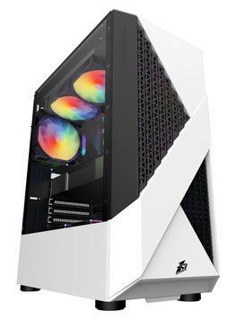 Корпус 1stPlayer F3-A-4F1 White 600W F3-A-4F1-WH&PS-600FK фото