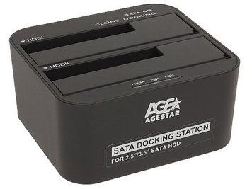 Док-станція AgeStar 3UBT6-6G для 2.5"/3.5" SATA HDD или SSD USB3.0 Black 3UBT6-6G (Black) фото