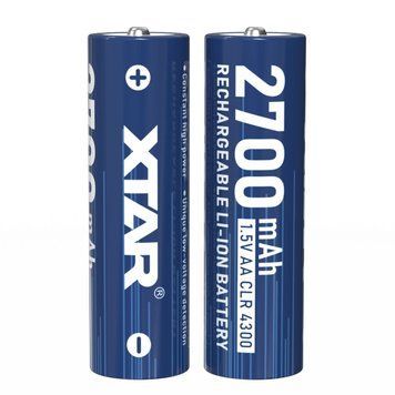 Акумулятор XTAR AA/HR06 Li-ion 2700mAh 4 шт. 5202 фото
