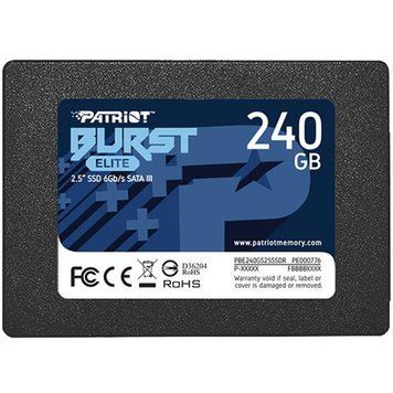 Накопичувач SSD 240GB Patriot Burst Elite 2.5" SATAIII TLC (PBE240GS25SSDR) PBE240GS25SSDR фото