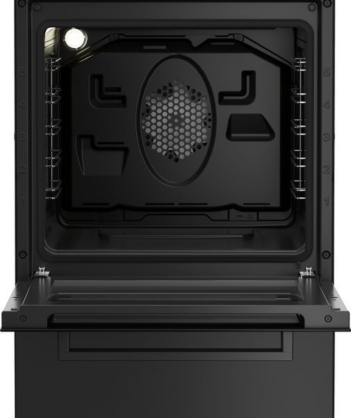 Плита Beko комбінована, 60л, 50x60см, дисплей, конвекція, чавун, чорний FSM52334DAO фото