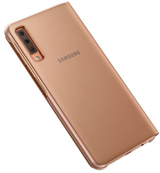 Чохол-книжка Samsung Wallet Cover для Samsung Galaxy A7 2018 SM-A750 Gold (EF-WA750PFEGRU) EF-WA750PFEGRU фото