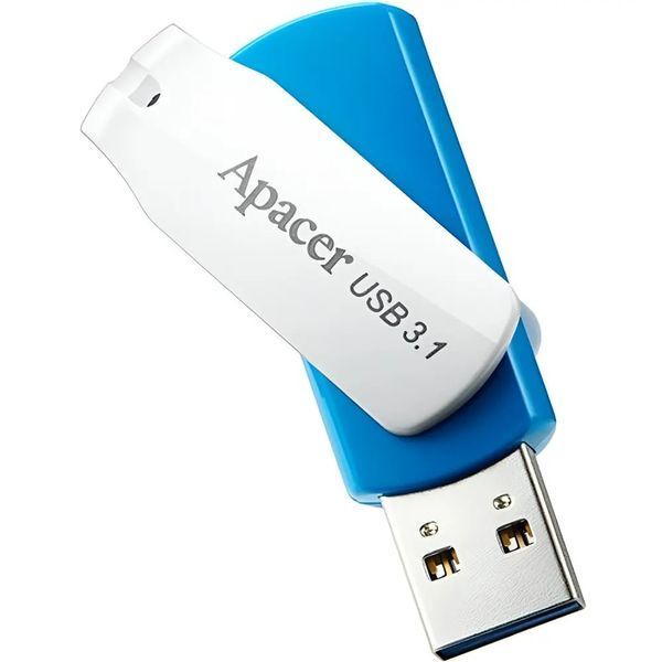 Флеш-накопичувач USB3.1 64GB Apacer AH357 Blue/White (AP64GAH357U-1) AP64GAH357U-1 фото