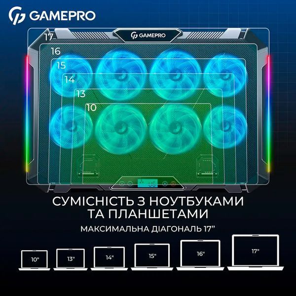 Охолоджуюча підставка для ноутбука GamePro CP795 CP795 фото