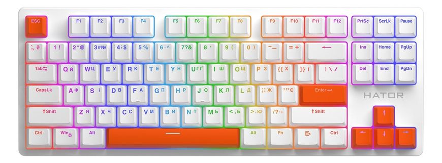 Набір кейкапів Hator PBT Keycaps Autograph Edition Orange (HTS-712) HTS-712 фото