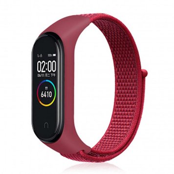 Ремінець BeCover Nylon Style для Xiaomi Mi Smart Band 5/Mi Smart Band 6 Red (705431) 705431 фото