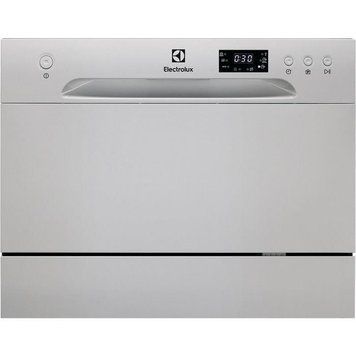 Посудомийна машина Electrolux настільна, 6компл., A+, 55см, дисплей, сірий ESF2400OS фото