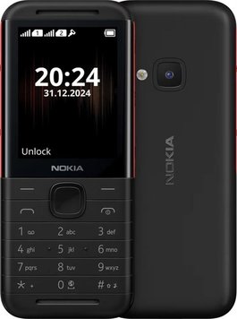 Мобiльний телефон Nokia 5310 2024 Dual Sim Black/Red Nokia 5310 DS 2024 Black/Red фото