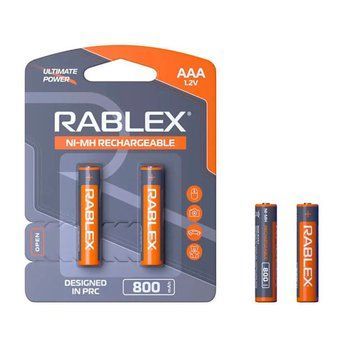 Акумулятор Rablex AAA (R03) 800mAh 2 шт. 75419 фото