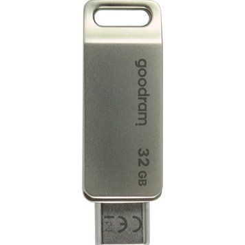Флеш-накопичувач USB3.2 32GB OTG Type-C Goodram ODA3 Silver (ODA3-0320S0R11) ODA3-0320S0R11 фото