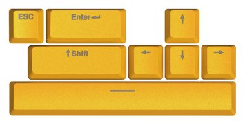 Набір кейкапів Hator PBT Keycaps Autograph Edition Sunny Yellow (HTS-715) HTS-715 фото