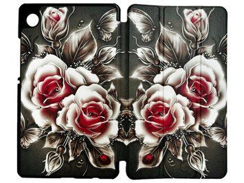 Чохол BeCover Smart Case для Samsung Galaxy Tab A11 SM-X133/SM-X135 8.7" Black Rose (713983) 713983 фото