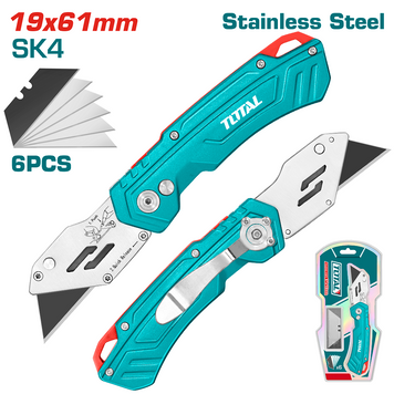Ніж TOTAL THT5136288 висувне лезо 61x19мм, довжина 180мм THT5136288 фото