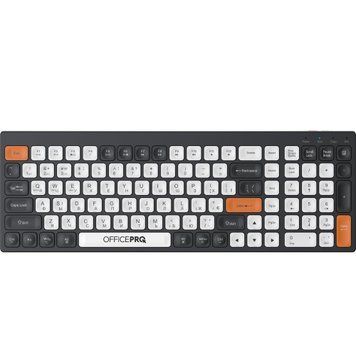Клавіатура бездротова OfficePro SK985BO Bluetooth Black/White SK985BO фото