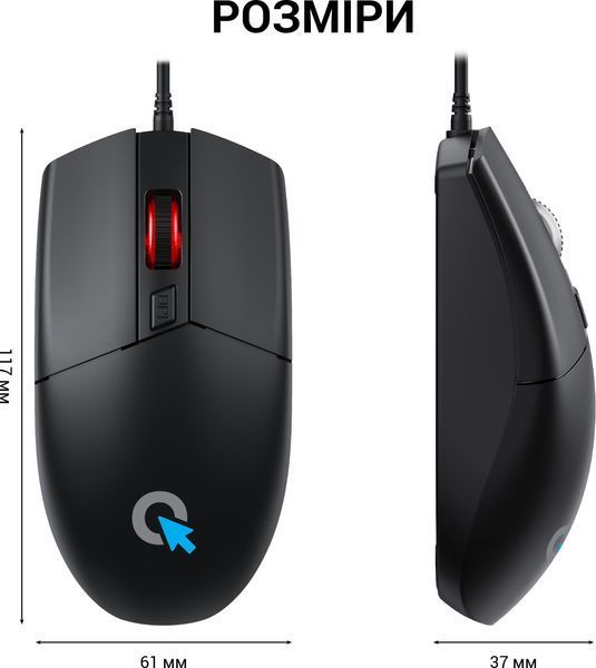Миша OfficePro M115 Black M115 фото