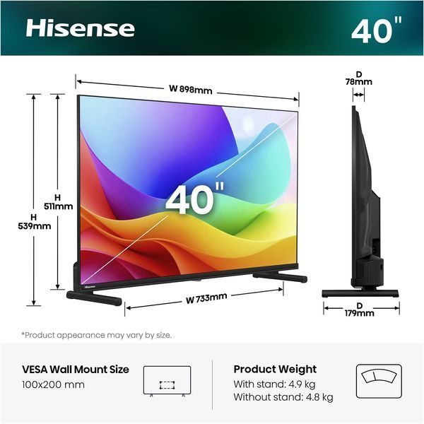 LED-телевізор Hisense 40A5S 20018217 20018217 фото